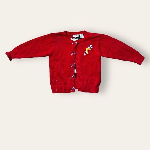 Polly Flinders Vintage Christmas Cardigan Sweater sz S/4 - Picture 2 of 13